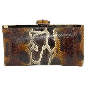 Gucci Tom Ford Python Minaudière Runway Frame Bag